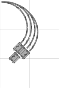 quadruple-turnout-on-curve