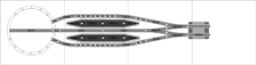 De doble vía-3-plataforma-terminal-con-plataforma giratoria