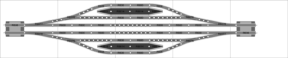 double voie-4-plate-forme de station-avec-2-by-pass pistes