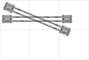 twin-track-double-X-crossing